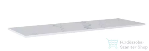 AREZZO design CALACATTA márvány 190x49,4 cm mosdópult matt fehér színben, 20 mm AR-167475