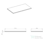 AREZZO design 90x49,4 cm márvány mosdópult Matt Fekete színben AR-167476