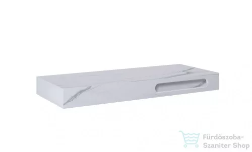 AREZZO design 120x46 cm márvány 120x46 cm konzolos mosdópult Matt Fehér színben AR-167487
