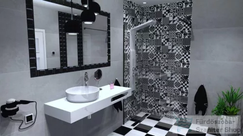 AREZZO design 120x46 cm márvány 120x46 cm konzolos mosdópult Matt Fehér színben AR-167487