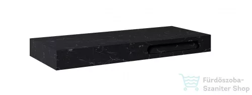 AREZZO design 120x46 cm márvány konzolos mosdópult Matt Fekete színben AR-167489