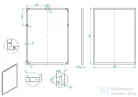 AREZZO design keretes tükör 80x60 cm, fekete AR-167581