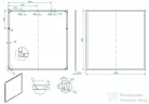 AREZZO design keretes tükör 80x80 cm, fekete AR-167582