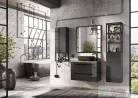 AREZZO design keretes tükör 80x80 cm, fekete AR-167582
