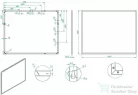 AREZZO design keretes tükör 100x80 cm, fekete AR-167583
