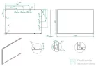 AREZZO design keretes tükör 120x80 cm, fekete AR-167584
