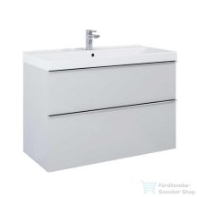   AREZZO design Monterey 100cm-es alsószekrény  2 fiókkal Matt Szürke színben, szifonkivágással