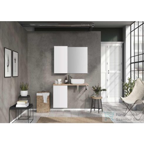 AREZZO design Monterey 40cm-es oldalszekrény 1 ajtóval Matt Fehér színben