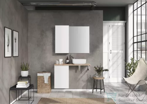 AREZZO design Monterey 40cm-es oldalszekrény 1 ajtóval Matt Fehér színben
