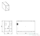 AREZZO design Monterey Slim 20 cm-es nyitott elem Matt Fehér színben