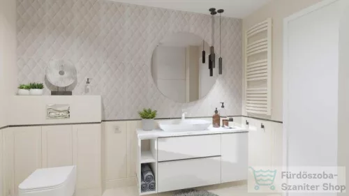 AREZZO design Monterey Duo 20 cm-es nyitott elem Matt Fehér színben