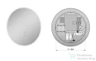 AREZZO design kerek LED tükör, 60 cm AR-167638
