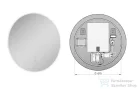 AREZZO design kerek LED tükör, 75 cm AR-167639