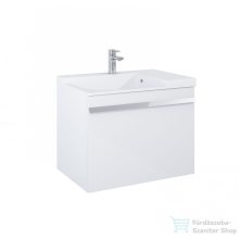   AREZZO design NEVADA 70 cm-es alsószekrény, 1+1 fiókkal, Mf. Fehér színben, szifonkivágással AR-167684