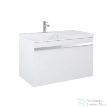   AREZZO design NEVADA 90 cm-es alsószekrény, 1+1 fiókkal, Mf. Fehér színben, szifonkivágással AR-167686