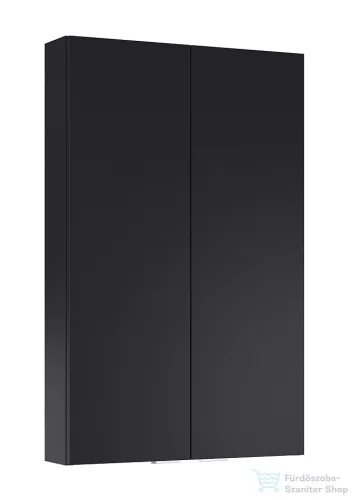 AREZZO design 50 cm-es Felső szekrény (12,6 cm mély) 2 ajtós Matt Fekete minden típushoz