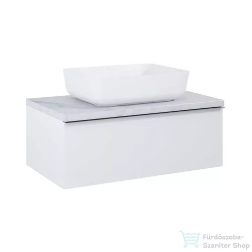 AREZZO design 70x49,4 cm márvány  mosdópult Matt Fehér színben AR-167804