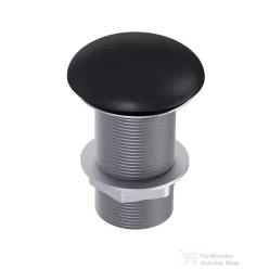   AREZZO design click-clack mosdó leeresztő, túlfolyó nélküli, matt fekete AR-167958