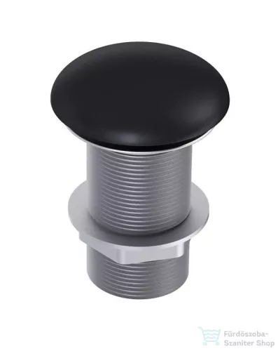 AREZZO design click-clack mosdó leeresztő, túlfolyó nélküli, matt fekete AR-167958