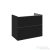 AREZZO design MONTEREY 80 cm-es alsószekrény 2 fiókkal Matt fekete színben, szifonkivágás nélkül AR-168111