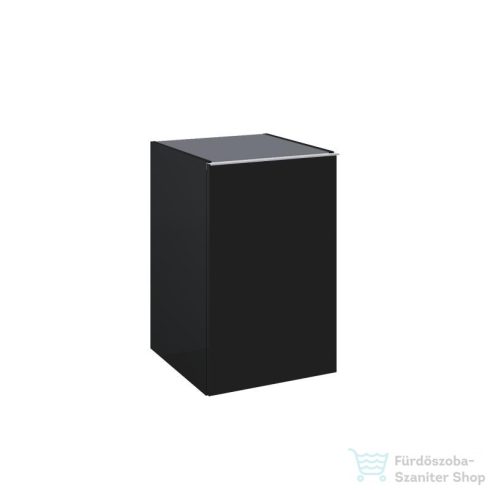AREZZO design MONTEREY 40 cm-es oldalszekrény 1 ajtóval Matt fekete színben AR-168114
