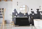 AREZZO design MONTEREY 40 cm-es oldalszekrény 1 ajtóval Matt fekete színben AR-168114