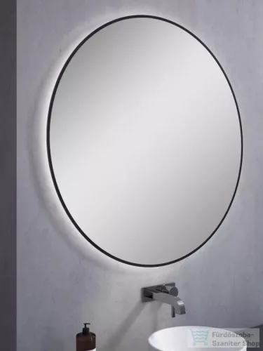 AREZZO design SHARON kerek LED tükör 100 cm, fekete AR-168123