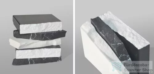AREZZO design márványpult 100/46/1,5 matt fehér AR-168193