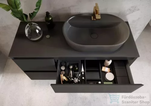 AREZZO design márványpult 100/46/1,5 matt antracit AR-168205