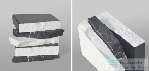 AREZZO design márványpult 100/46/1,5 matt antracit AR-168205