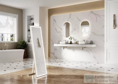 AREZZO design márvány fali panel 100/20/1,5 matt fehér AR-168255