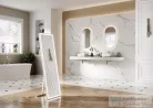 AREZZO design márvány fali panel 120/20/1,5 matt fehér AR-168256