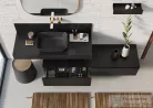 AREZZO design márvány fali panel 80/20/1,5 matt fekete AR-168263
