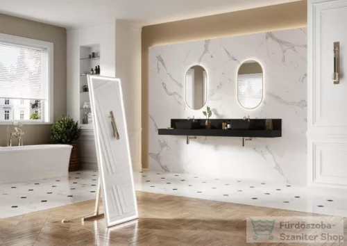 AREZZO design márvány fali panel 120/20/1,5 matt fekete AR-168265