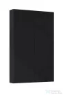 AREZZO design 50 cm-es univerzális felső szekrény (12,6 cm mély) 2 ajtós Mf. fekete színben AR-168308