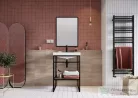 AREZZO design keretes tükör 50x80 cm, fekete AR-168408
