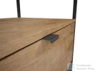 AREZZO design NEBO alsószekrény 100 cm-es, 1 fiókkal, Canela tölgy, matt fekete (2 doboz) AR-168433SET