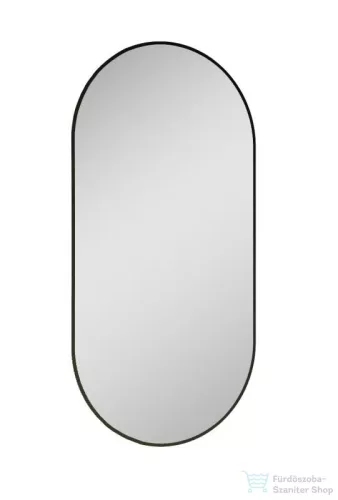 AREZZO design SHARON ovális LED tükör 52/92, fekete AR-168462