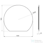AREZZO design kerek LED tükör 100 cm, arany AR-168512