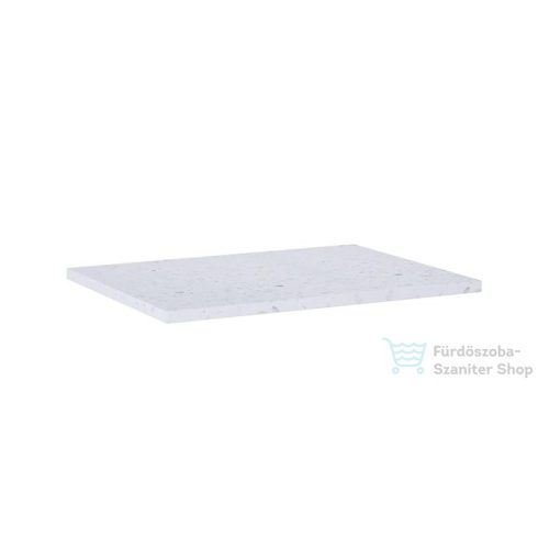 AREZZO design TERRAZZO márvány mosdópult 60/46/2 fehér matt AR-168538