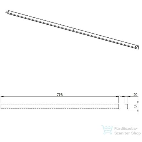 AREZZO design MONTEREY fogantyú 80 cm-es, rozé arany AR-168555