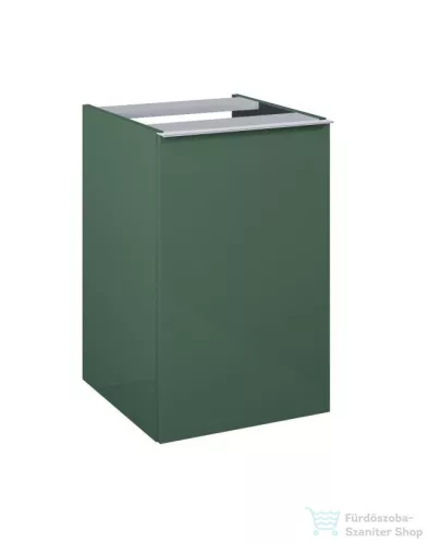 AREZZO design MONTEREY 40 cm-es oldalszekrény szennyeskosárral Matt Zöld színben AR-168567