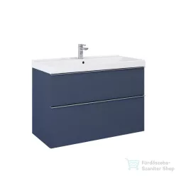   AREZZO design MONTEREY 80 cm-es alsószekrény 2 fiókkal Matt kék színben, szifonkivágással  AR-168575