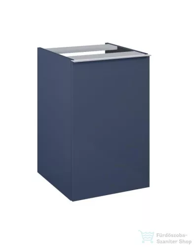 AREZZO design MONTEREY 40 cm-es oldalszekrény szennyeskosárral Matt kék színben AR-168581