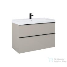   AREZZO design MONTEREY 80 cm-es alsószekrény 2 fiókkal Matt beige színben, szifonkivágással  AR-168588