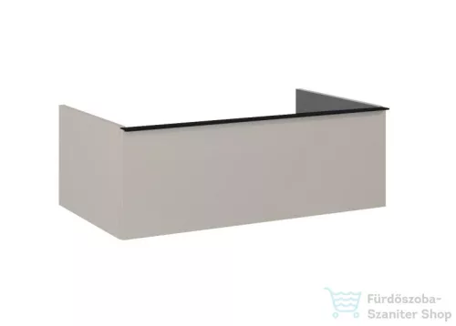 AREZZO design MONTEREY 80 cm-es alsószekrény1 fiókkal matt beige színben, szifonkivágás nélkül AR-168592