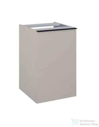 AREZZO design MONTEREY 40 cm-es oldalszekrény szennyeskosárral Matt beige színben AR-168594