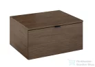 AREZZO design NEBO alsószekrény 80 cm-es, 1 fiókkal, lincoln dió, matt fekete (2 doboz) AR-168680SET