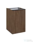 AREZZO design MONTEREY 40 cm-es oldalszekrény szennyeskosárral Lincoln dió színben AR-168692