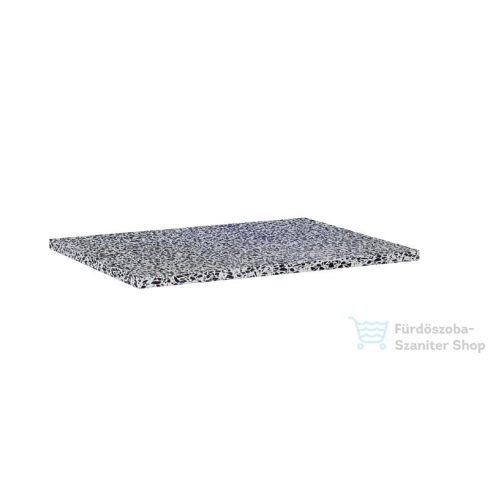 AREZZO design TERRAZZO márvány mosdópult 60/46/2 fekete matt AR-168812
